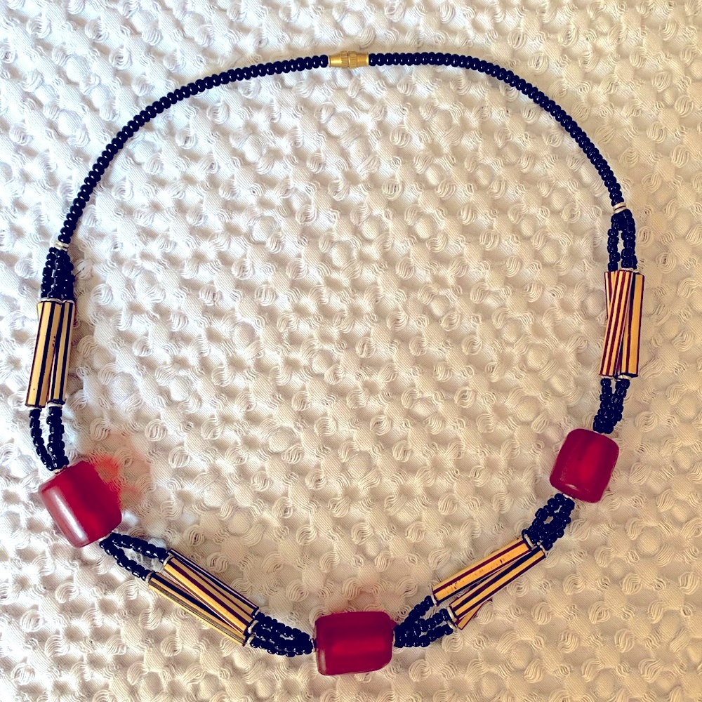 New beautiful African necklace 🌞